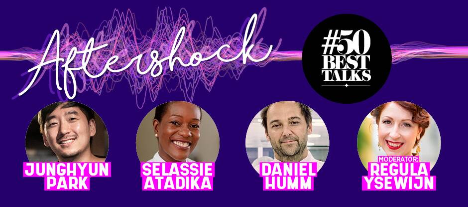 Daniel Humm, Selassie Atadika and Junghyun Park will take the stage in Antwerp for #50BestTalks: Aftershock