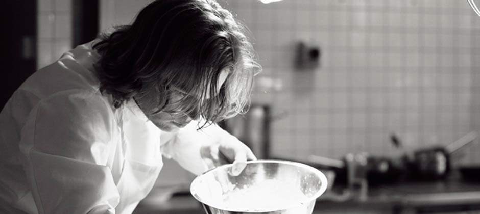 Magnus Nilsson cooking at The Loft Project in London