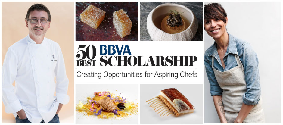 Dominique Crenn and Andoni Luis Aduriz to host winner of first 50 Best BBVA Scholarship