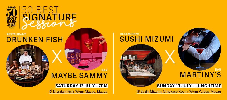 Mixing up Macau: World-leading bartenders and chefs join forces for 50 Best Signature Sessions