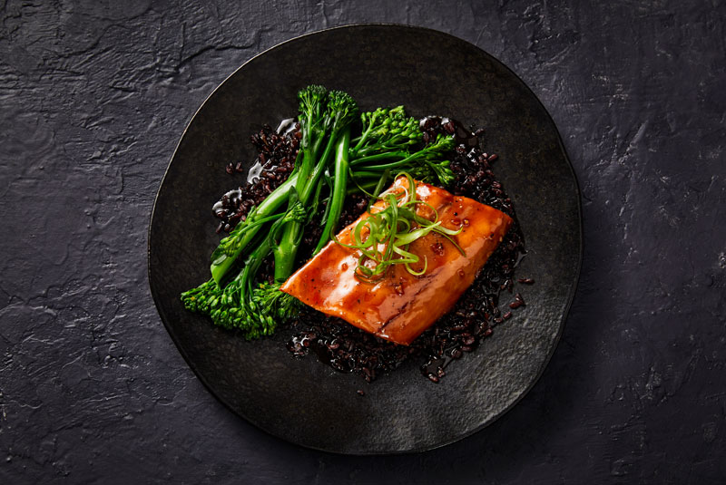 Alaska-Salmon-Char-Siu-Broccolini-Rice